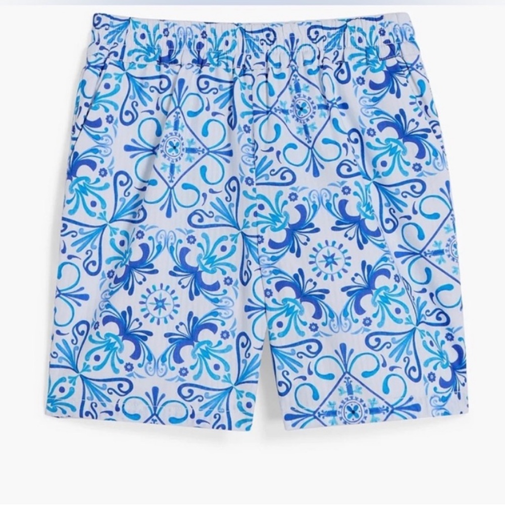 $⬇️ Hill House Tiny Leo Blue Mosaic Shorts - Size 11/12